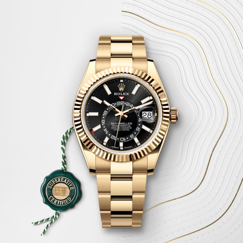 rolex Sky-Dweller en Or jaune 18&nbsp;ct, M336938-0002 - Maison Birks