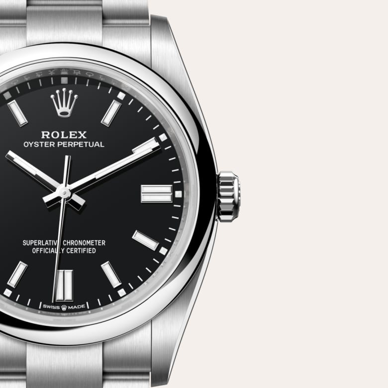 rolex Oyster Perpetual en acier Oystersteel, M126000-0014 - Maison Birks
