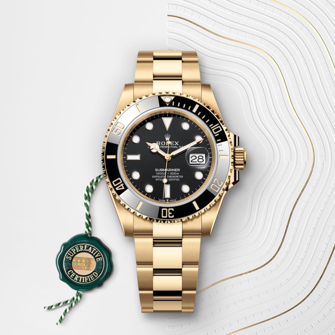 Rolex Submariner en Or jaune 18 ct, M126618LN-0002 - Maison Birks