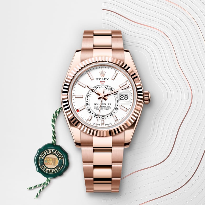 rolex Sky-Dweller en Or Everose 18&nbsp;ct, M336935-0003 - Maison Birks