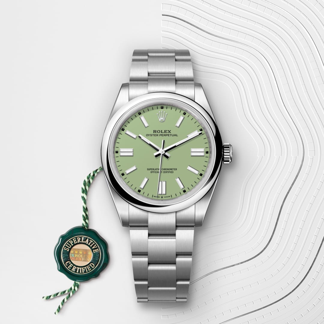 rolex Oyster Perpetual en acier Oystersteel, M134300-0006 - Maison Birks