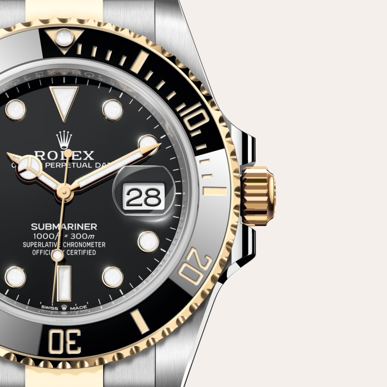 Rolex Submariner en Rolesor jaune, M126613LN-0002 - Maison Birks