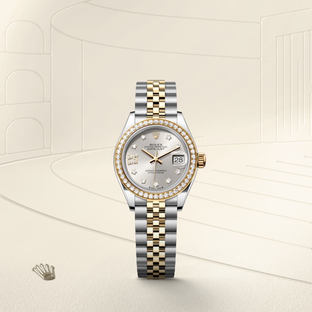 驚きの値段で Rolex Lady-Datejust of combination - Rolesor Yellow in 時計