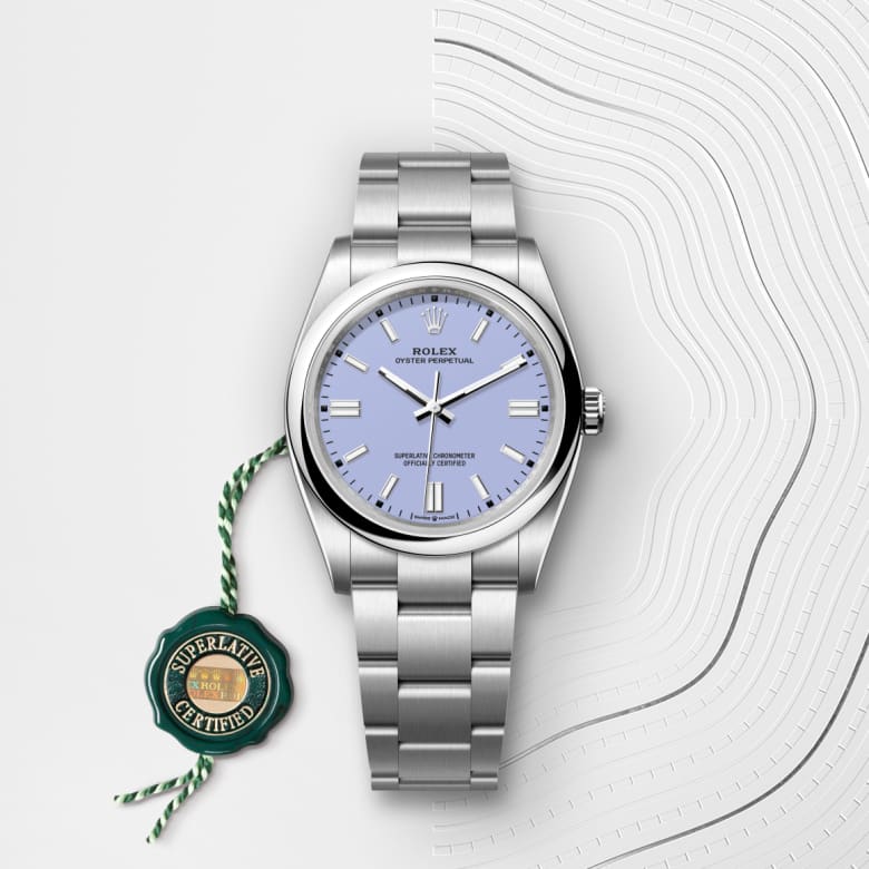 rolex Oyster Perpetual en acier Oystersteel, M126000-0013 - Maison Birks