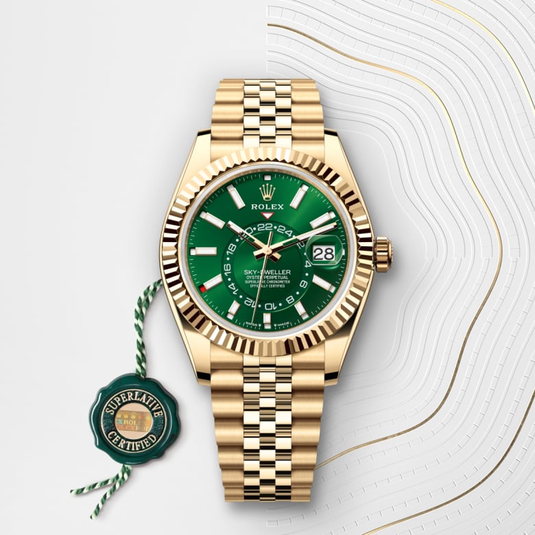 rolex Sky-Dweller en Or jaune 18&nbsp;ct, M336938-0008 - Maison Birks