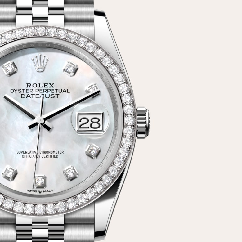rolex Datejust en Rolesor gris, m126284RBR-0011 - Maison Birks