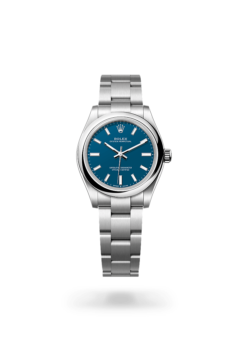 rolex Oyster Perpetual en acier Oystersteel, M277200-0017 - Maison Birks