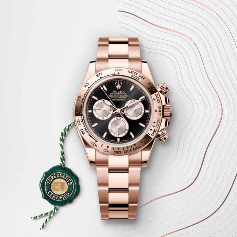 rolex Cosmograph Daytona in 18 ct Everose gold, M126505-0001 - Maison Birks