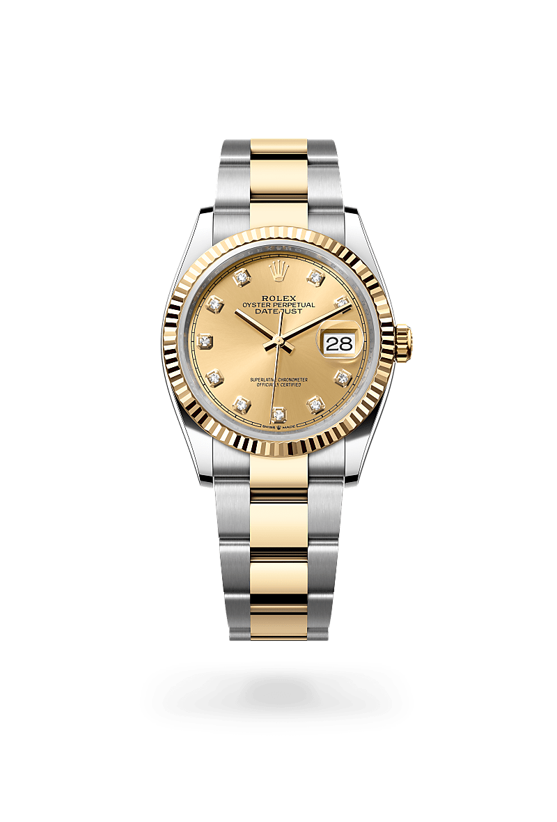 Rolex Datejust 36 in Yellow Rolesor combination of Oystersteel and yellow gold M126233 0018 Maison Birks