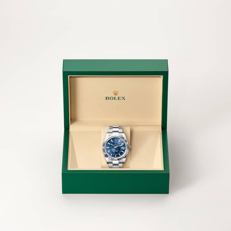 rolex Sky-Dweller in White Rolesor, M336934-0005 - Maison Birks