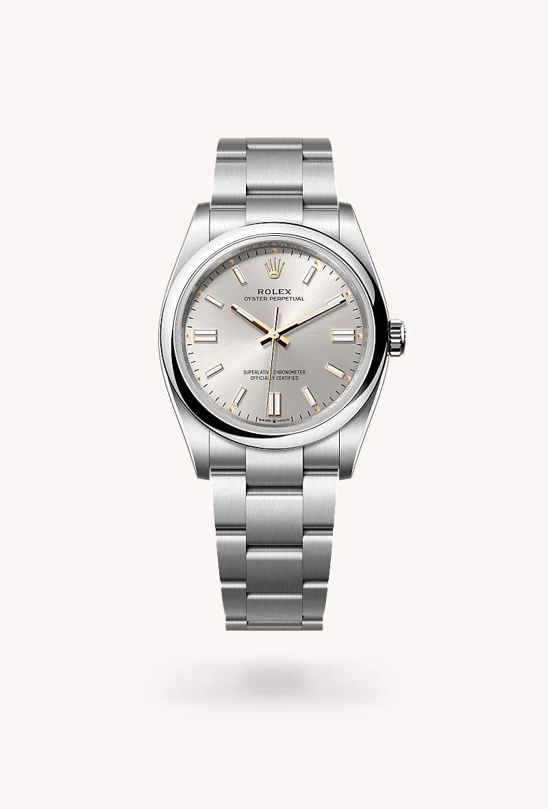 rolex Oyster Perpetual en acier Oystersteel, M126000-0001 - Maison Birks