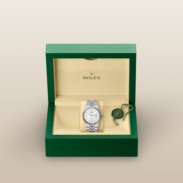 rolex Land-Dweller in White Rolesor, M127234-0001 - Maison Birks