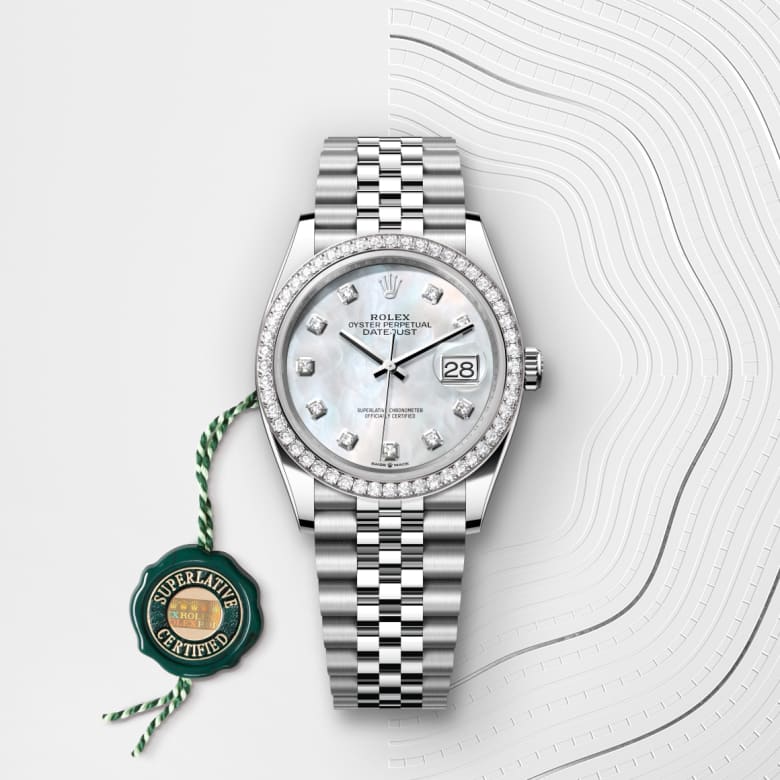 Rolex Datejust 36 in White Rolesor - combination of