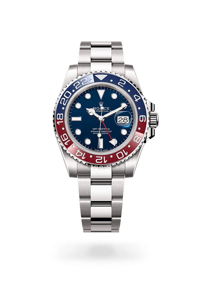 rolex GMT Master-II in 18 ct white gold, M126719BLRO-0003 - Maison Birks