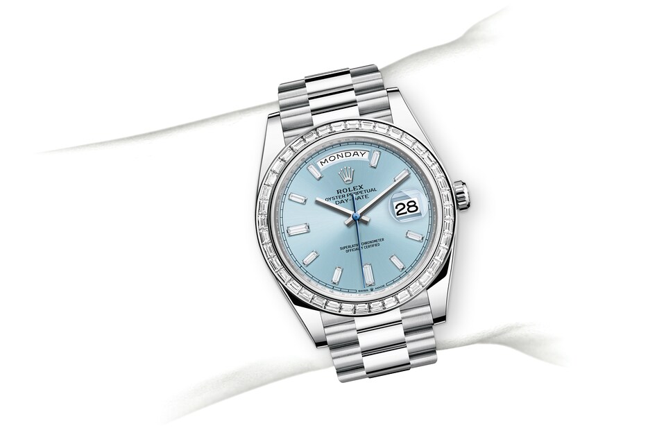 Rolex Day Date in Platinum m228396tbr 0002 Maison Birks