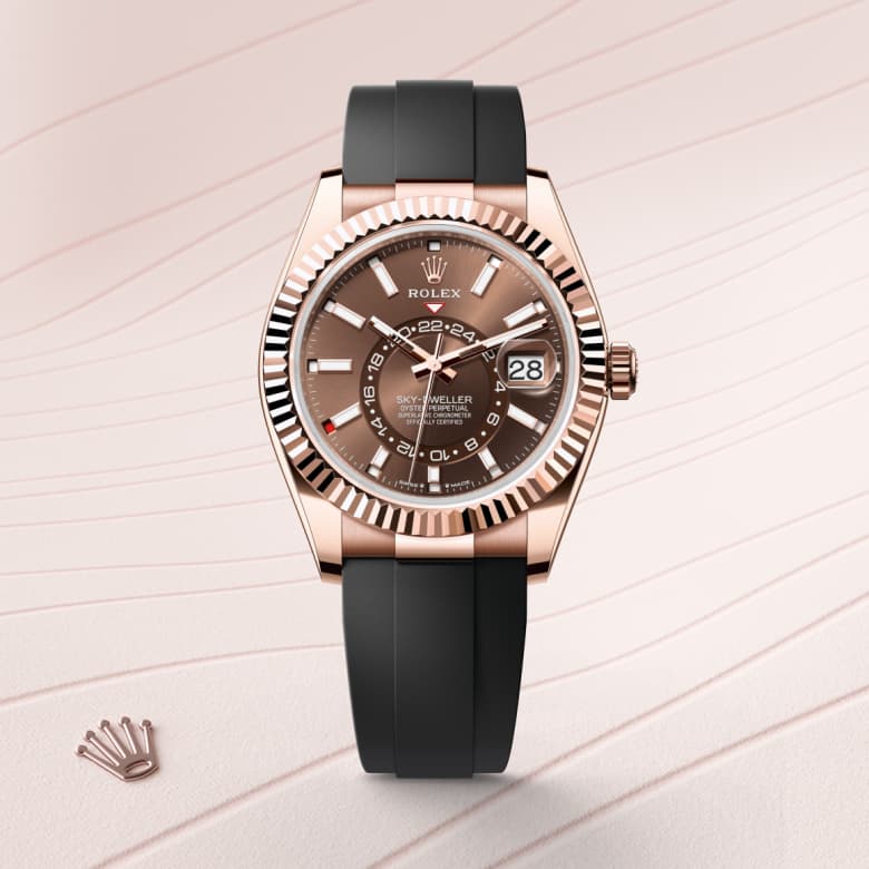 rolex Sky-Dweller en Or Everose 18 ct, M336235-0002 - Maison Birks