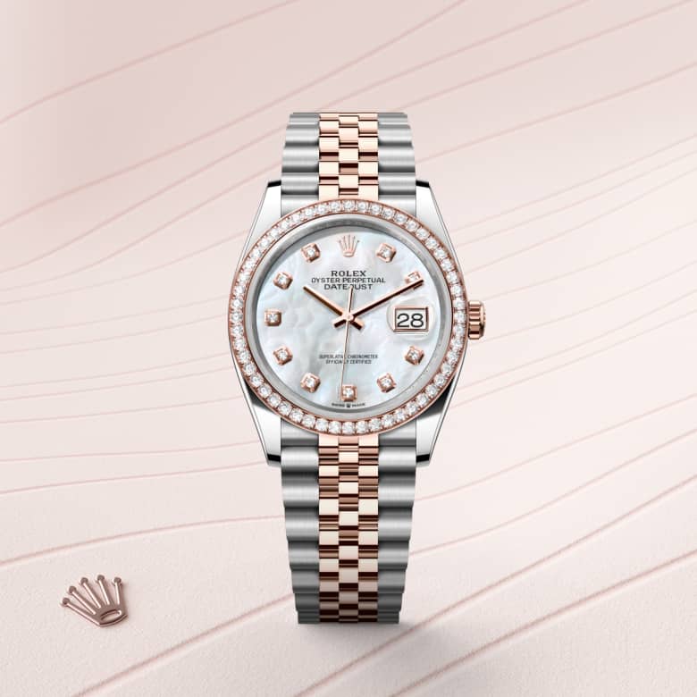 rolex Datejust en Rolesor Everose, M126281RBR-0009 - Maison Birks