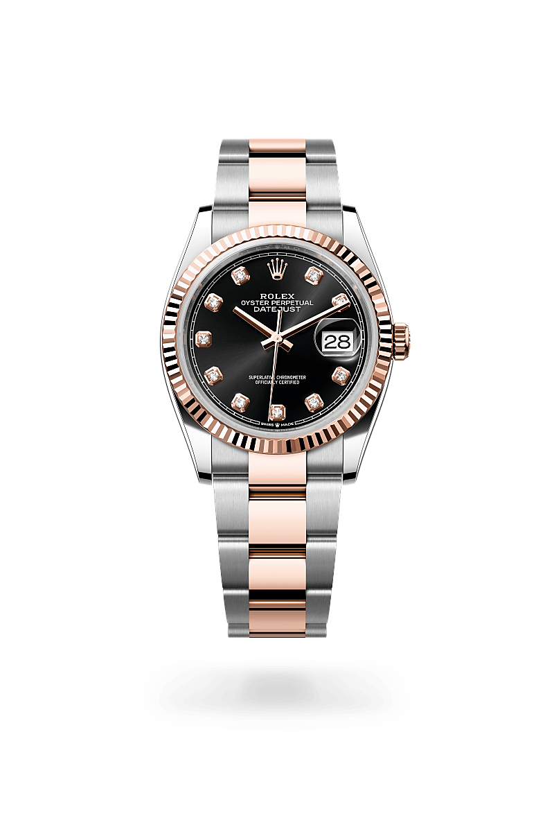 rolex Datejust in Everose Rolesor, M126231-0020 - Maison Birks