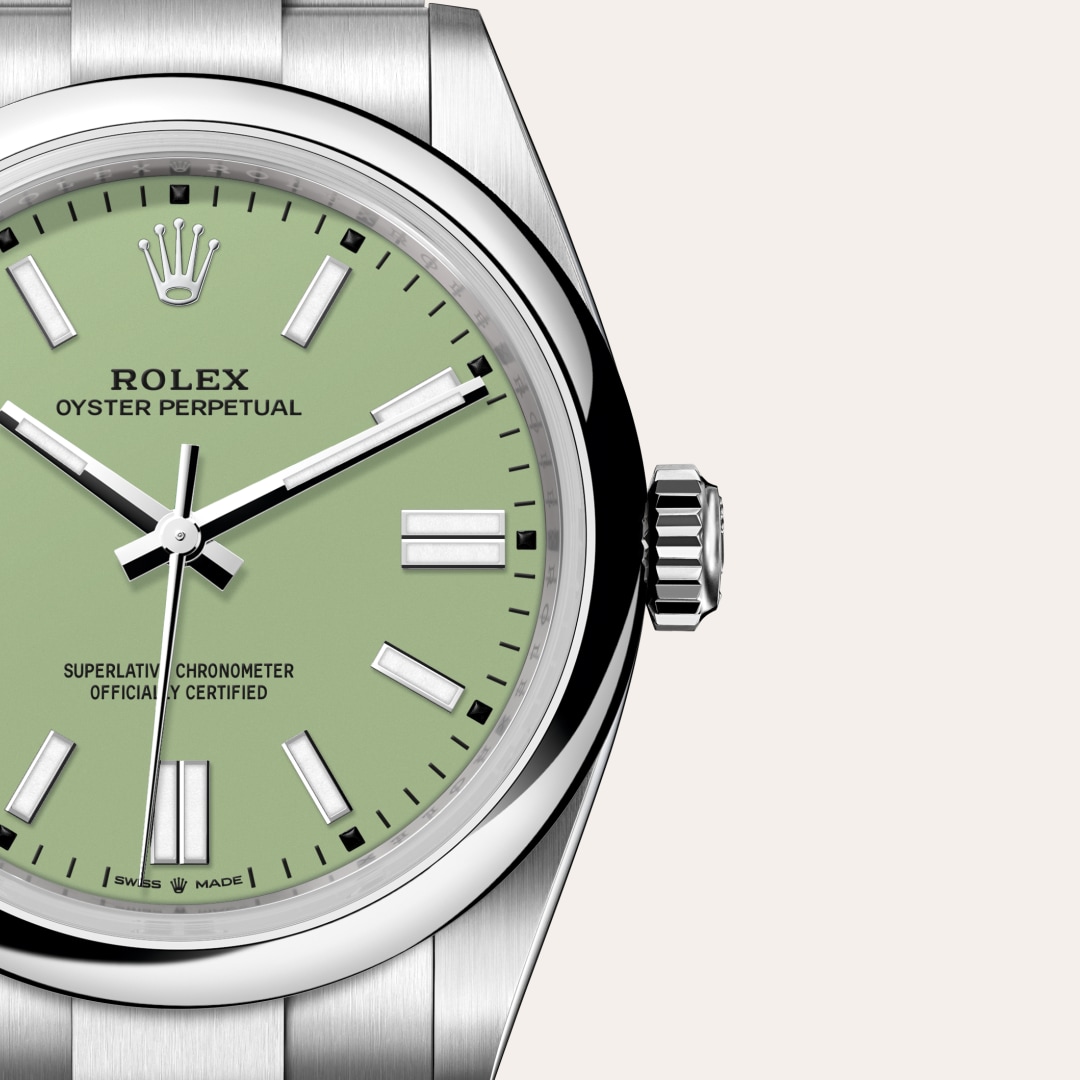 rolex Oyster Perpetual en acier Oystersteel, M134300-0006 - Maison Birks