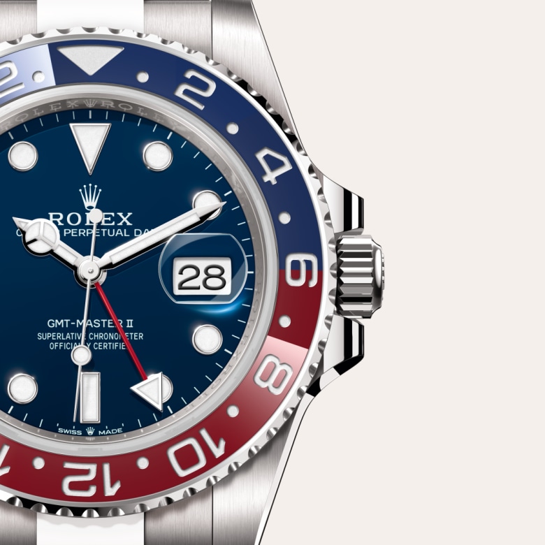 rolex GMT Master-II in 18 ct white gold, M126719BLRO-0003 - Maison Birks