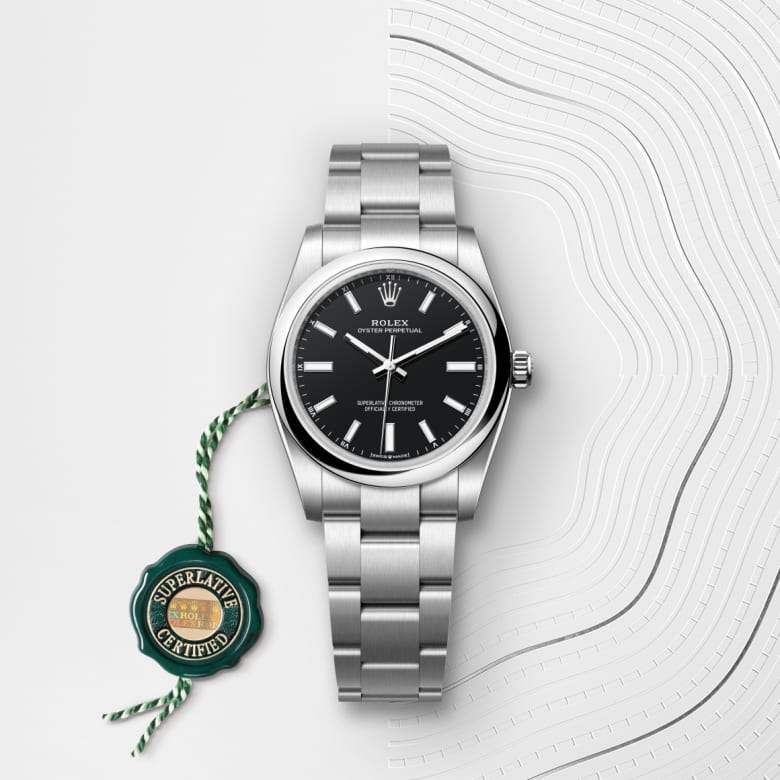rolex Oyster Perpetual en acier Oystersteel, M124200-0010 - Maison Birks