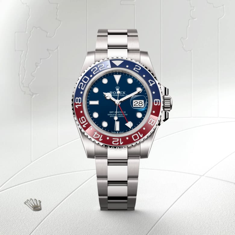 rolex GMT Master-II in 18 ct white gold, M126719BLRO-0003 - Maison Birks