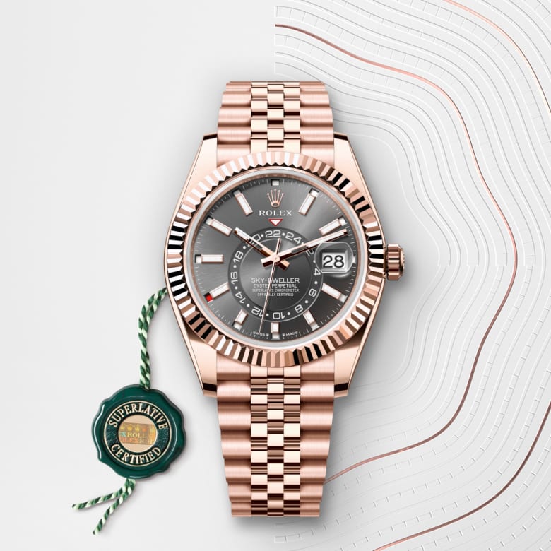 rolex Sky-Dweller en Or Everose 18&nbsp;ct, M336935-0008 - Maison Birks