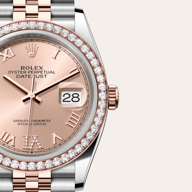 rolex Datejust en Rolesor Everose, M126281RBR-0015 - Maison Birks