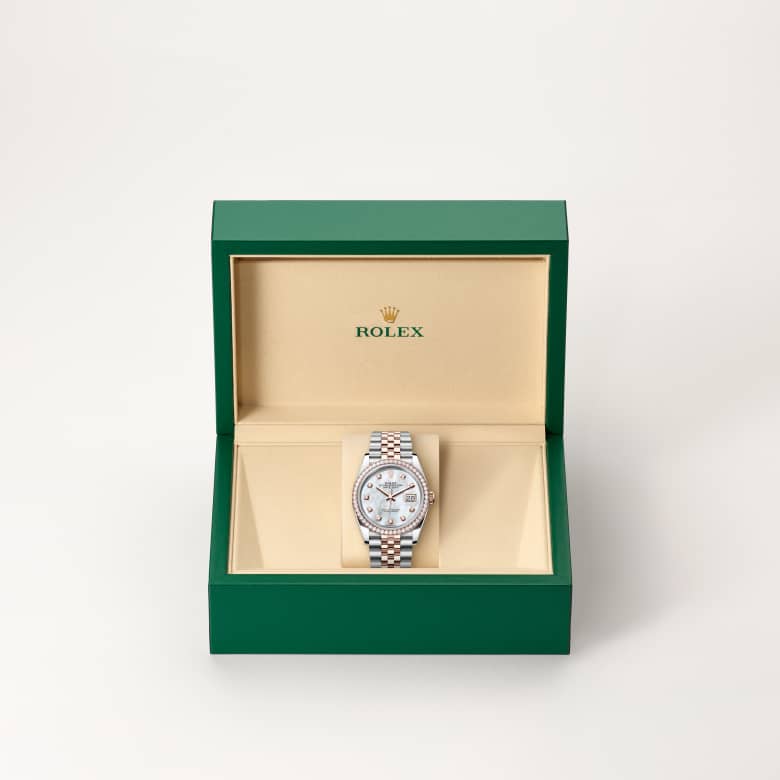 rolex Datejust in Everose Rolesor, M126281RBR-0009 - Maison Birks