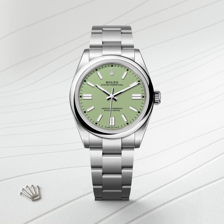 rolex Oyster Perpetual en acier Oystersteel, M134300-0006 - Maison Birks