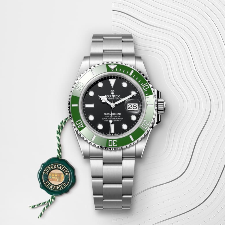 Rolex Submariner en acier Oystersteel, M126610LV-0002 - Maison Birks