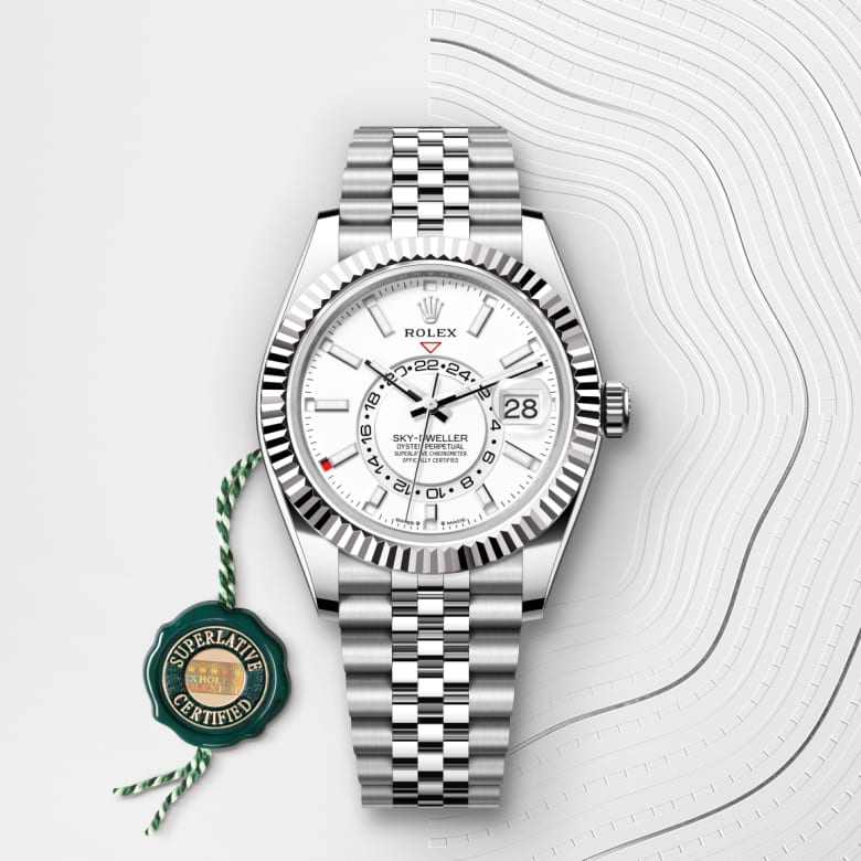 rolex Sky-Dweller in White Rolesor, M336934-0004- Maison Birks