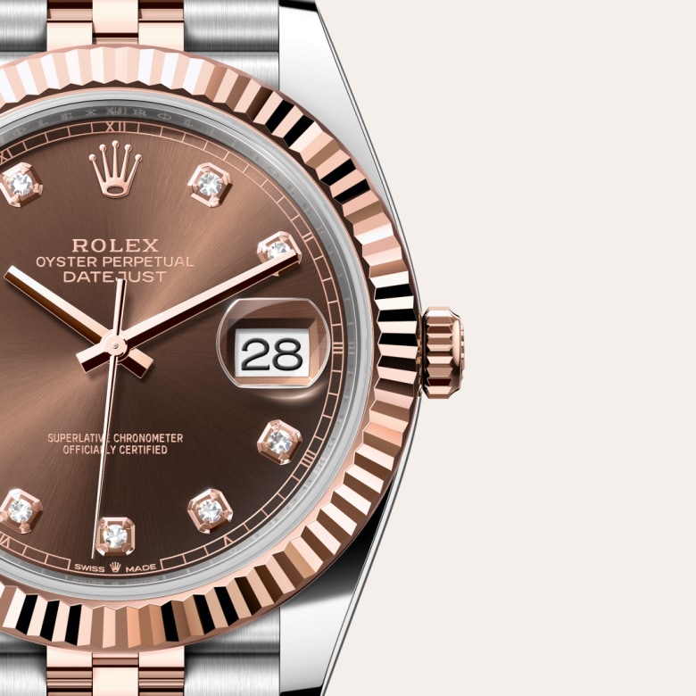 rolex Datejust en Everose Rolesor, M126331-0004 - Maison Birks