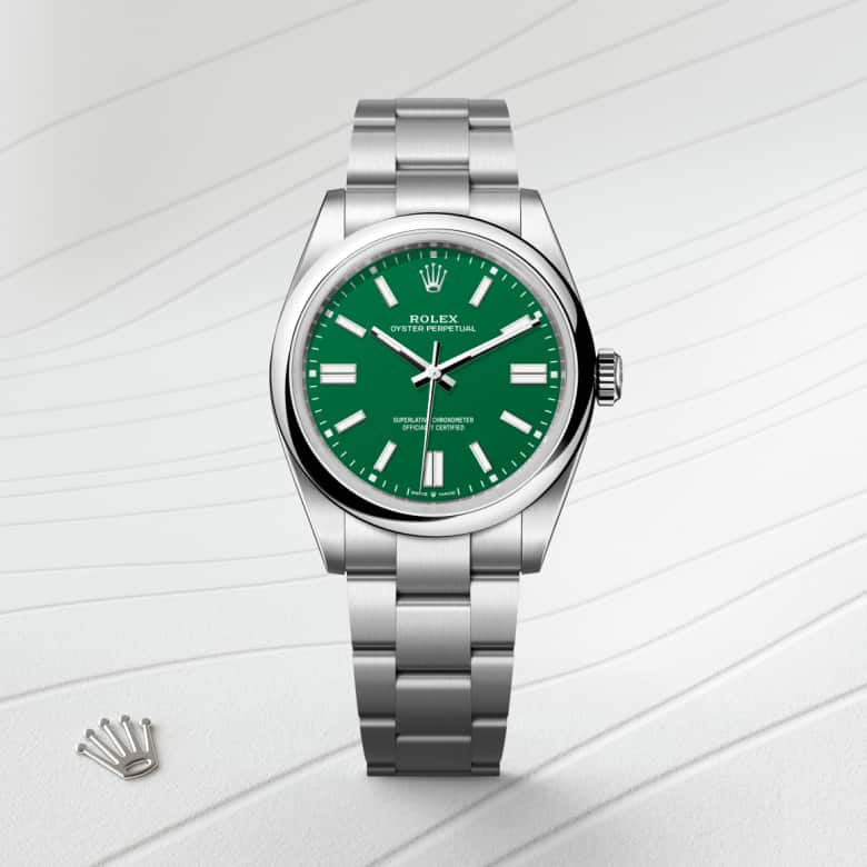 rolex Oyster Perpetual in Oystersteel, M134300-0004 - Maison Birks