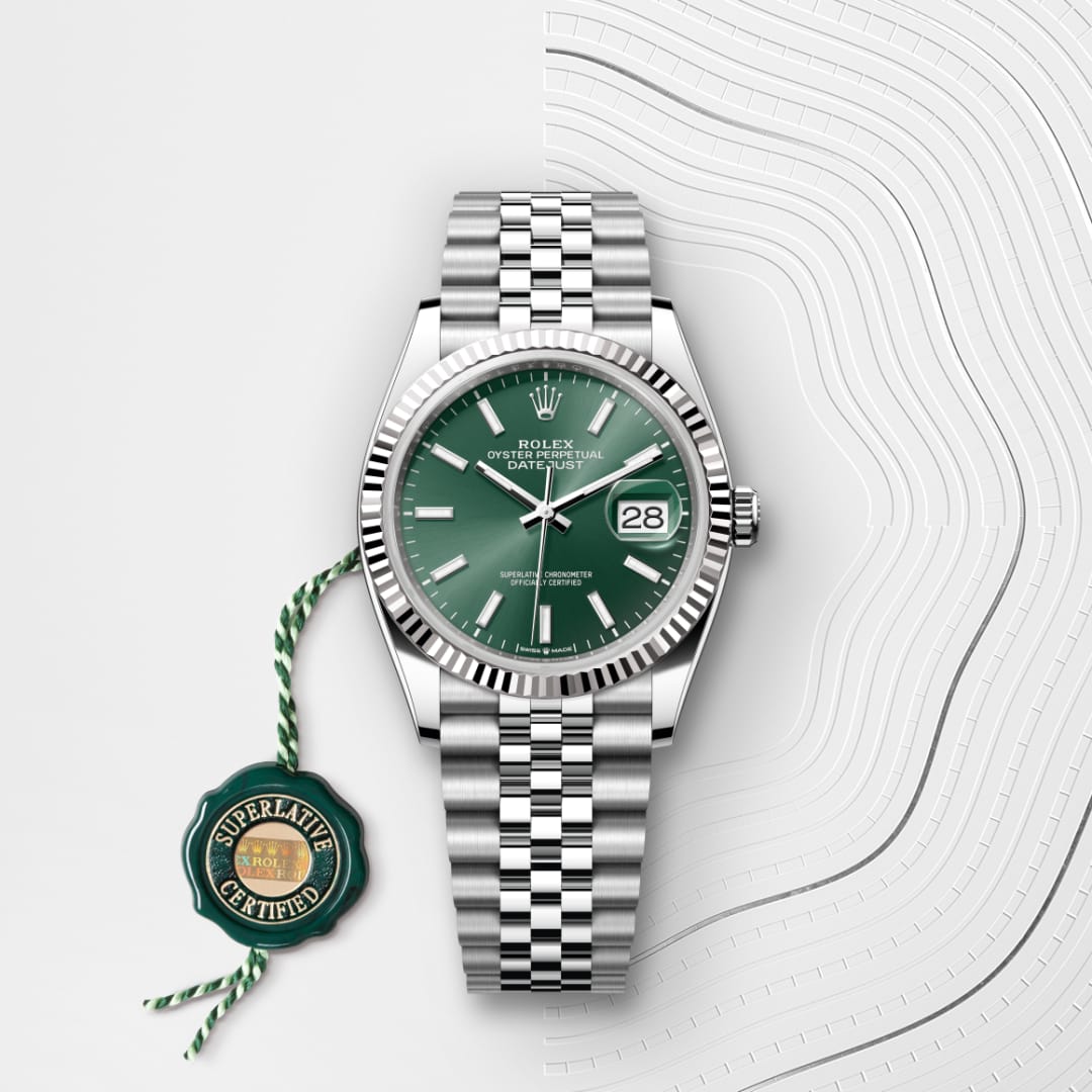 pume83✨アメリビンテージ　REVERSIBLE COLOR Rolex Datejust 36 in White Rolesor - combination of