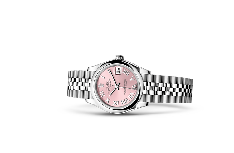 Pink discount datejust rolex
