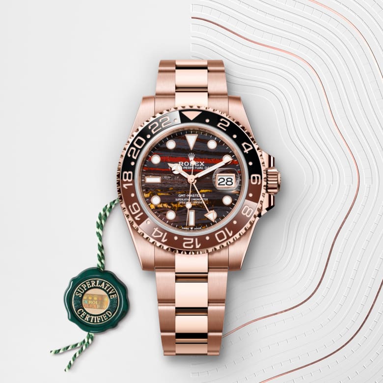rolex GMT-Master II in 18 ct Everose gold, M126715CHNR-0002 - Maison Birks