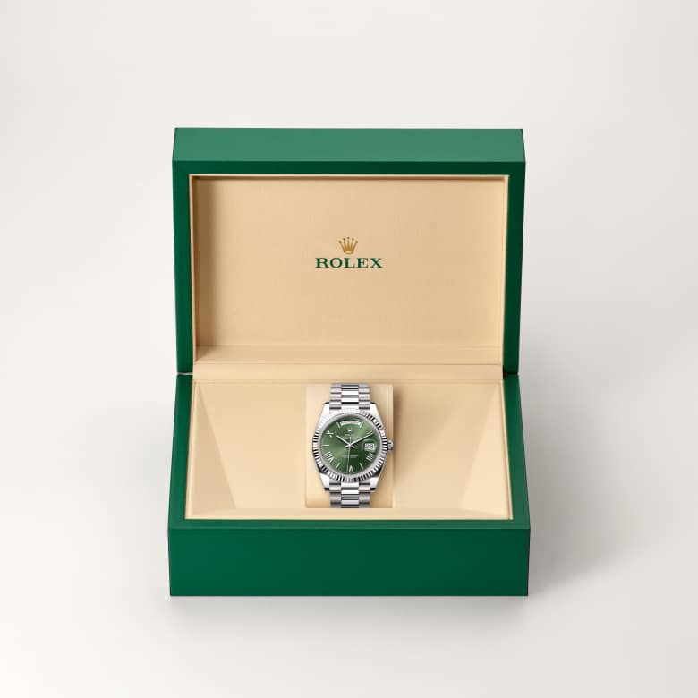 rolex Day-Date in 18 ct white gold, M228239-0033 - Maison Birks