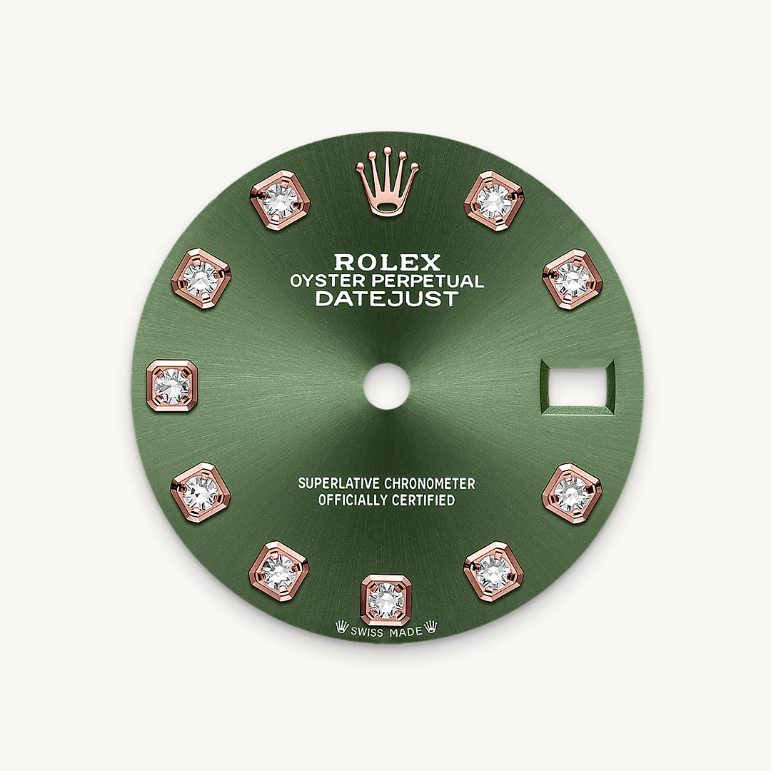 Un cadran vert olive