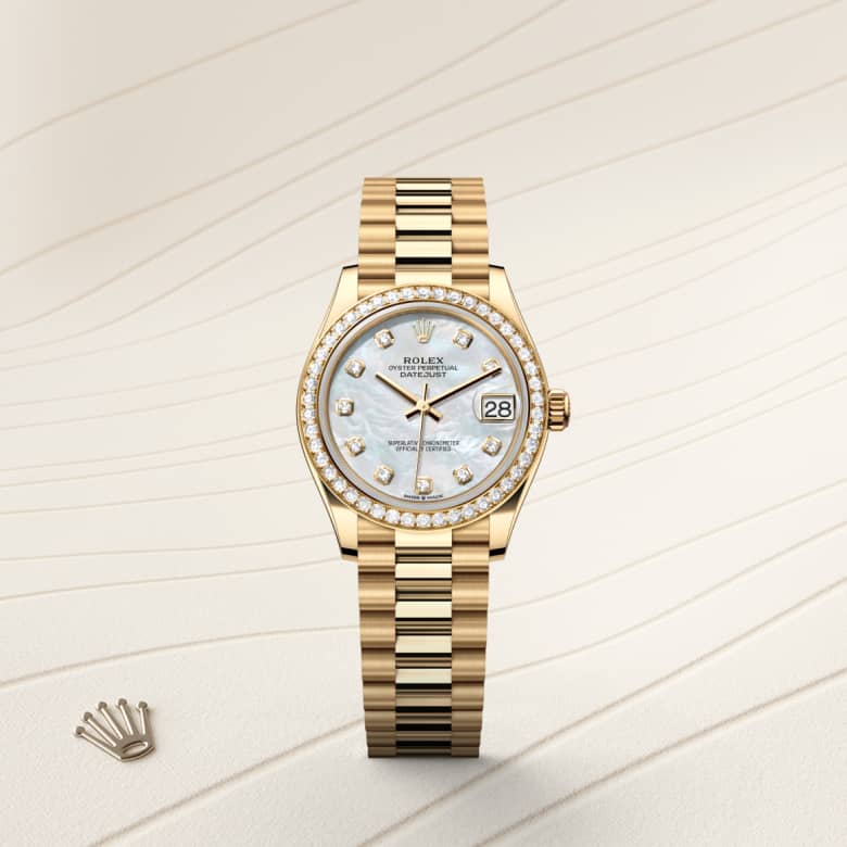 rolex Datejust en Or jaune 18 ct, M278288RBR-0006 - Maison Birks