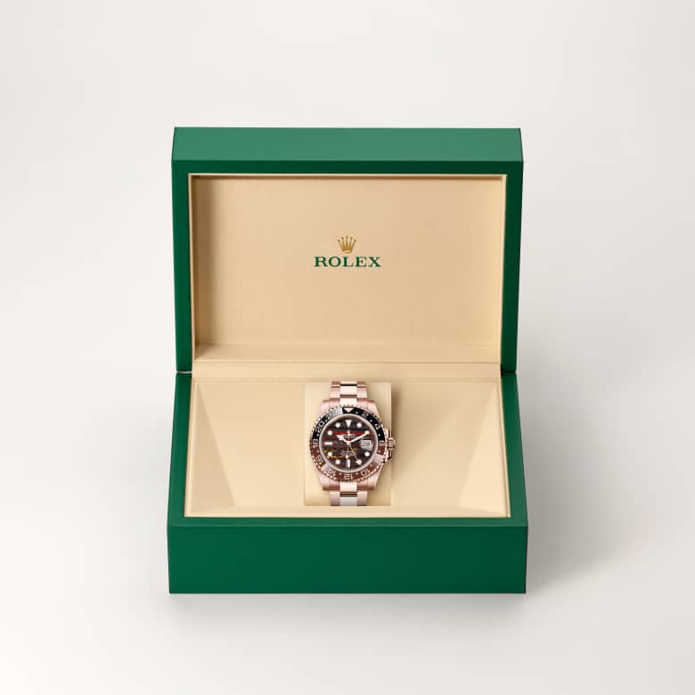 rolex GMT-Master II in 18 ct Everose gold, M126715CHNR-0002 - Maison Birks