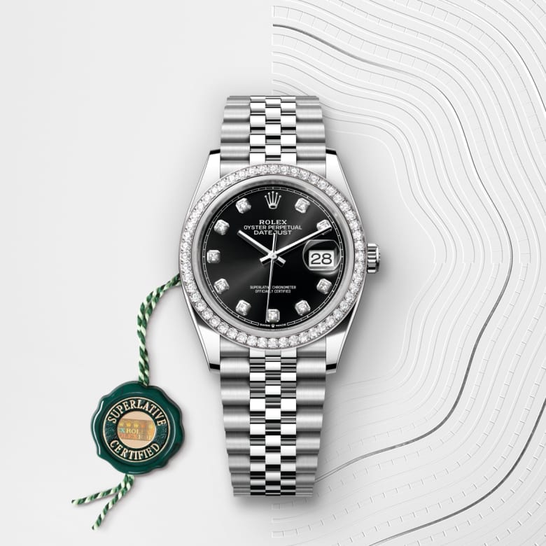rolex Datejust en Rolesor gris, m126284RBR-0019 - Maison Birks