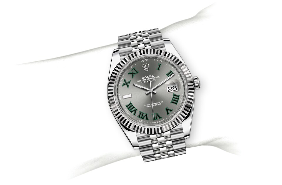 Rolex datejust 41 white face deals