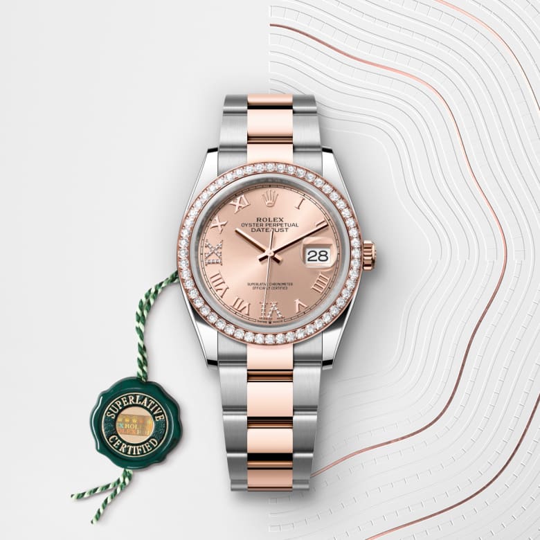 rolex Datejust en Rolesor Everose, M126281RBR-0016 - Maison Birks