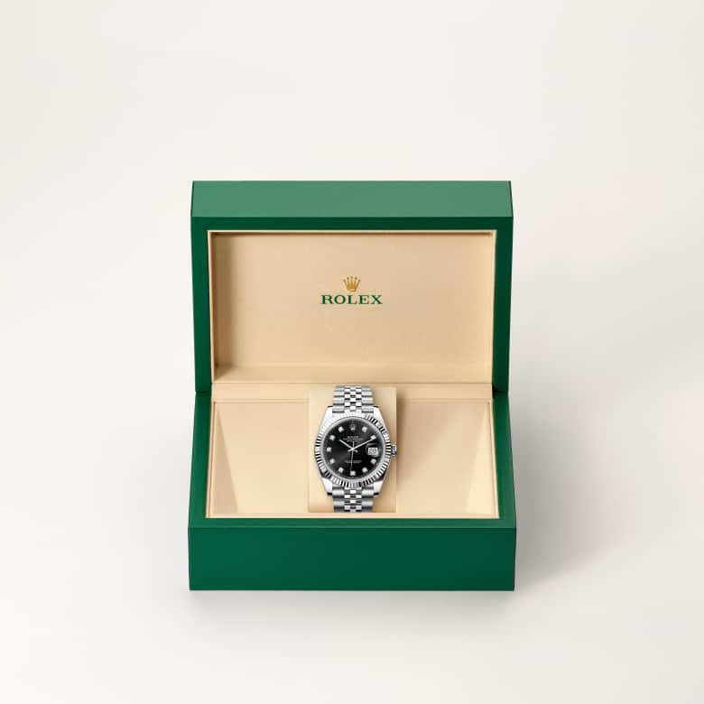 rolex Datejust in White Rolesor, M126334-0012 - Maison Birks