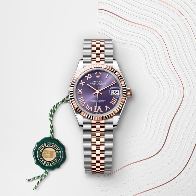 rolex Datejust en Rolesor Everose, M278271-0020 - Maison Birks