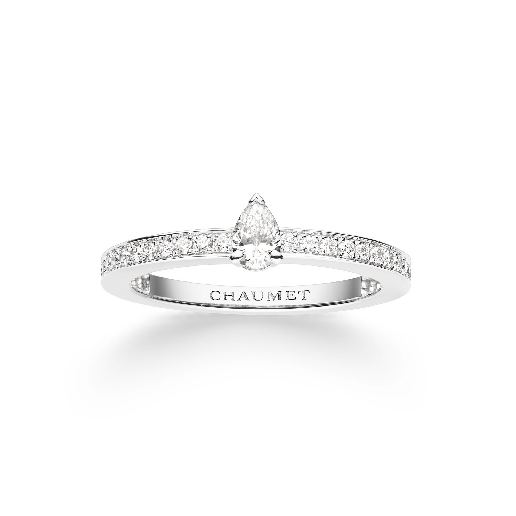 Joséphine Éclat d'Éternité Platinum Diamond Pavé Ring From .17 Carat