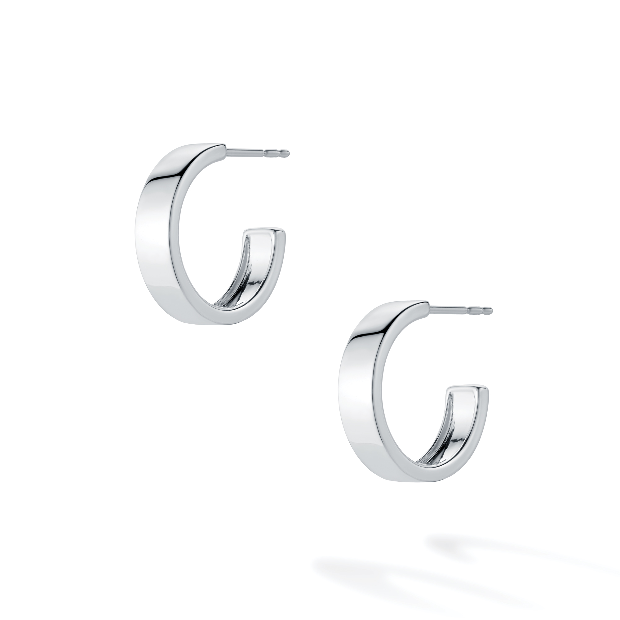 Fine silver hoop best sale earrings