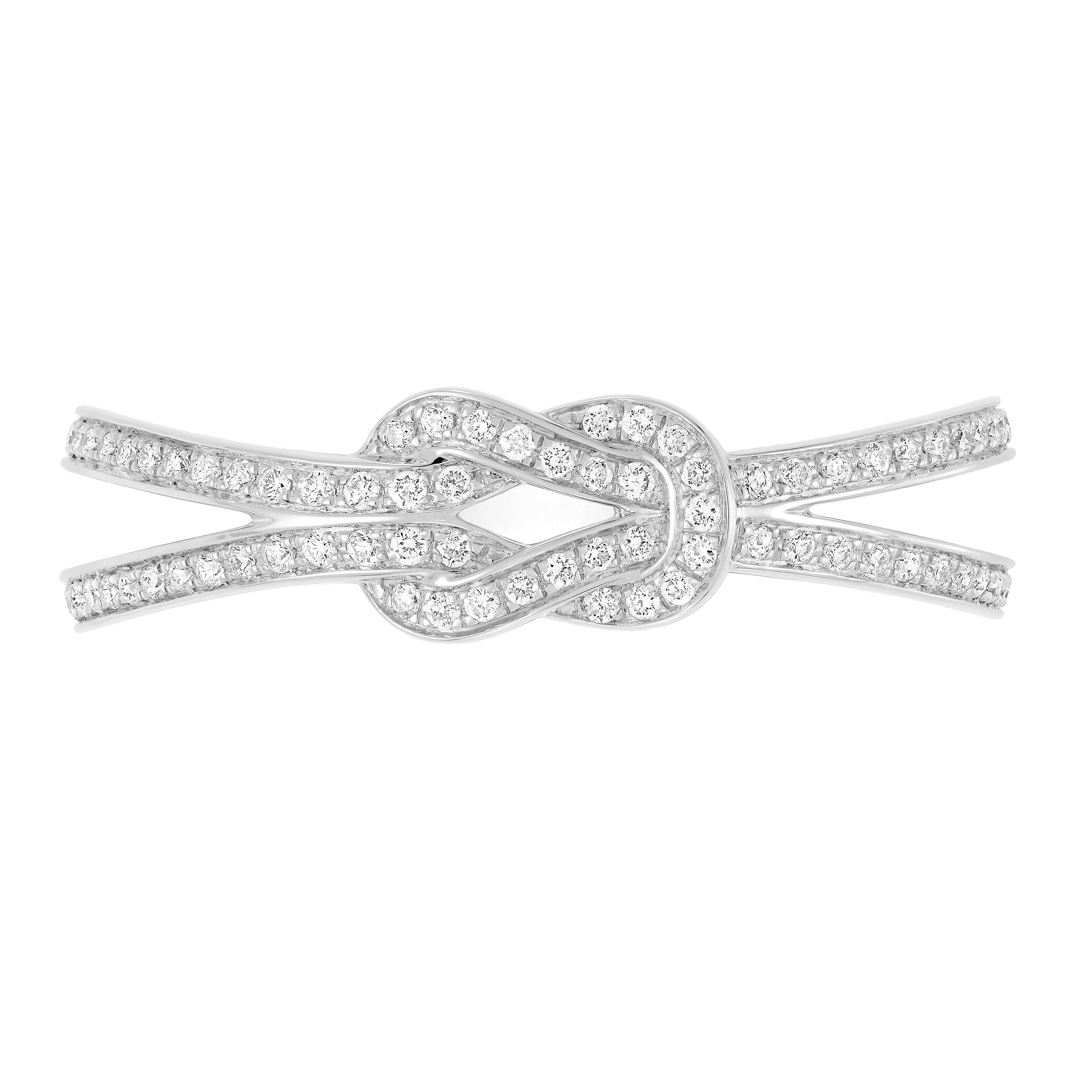 Fred Chance Infinie Small White Gold Diamond Pavé Ring