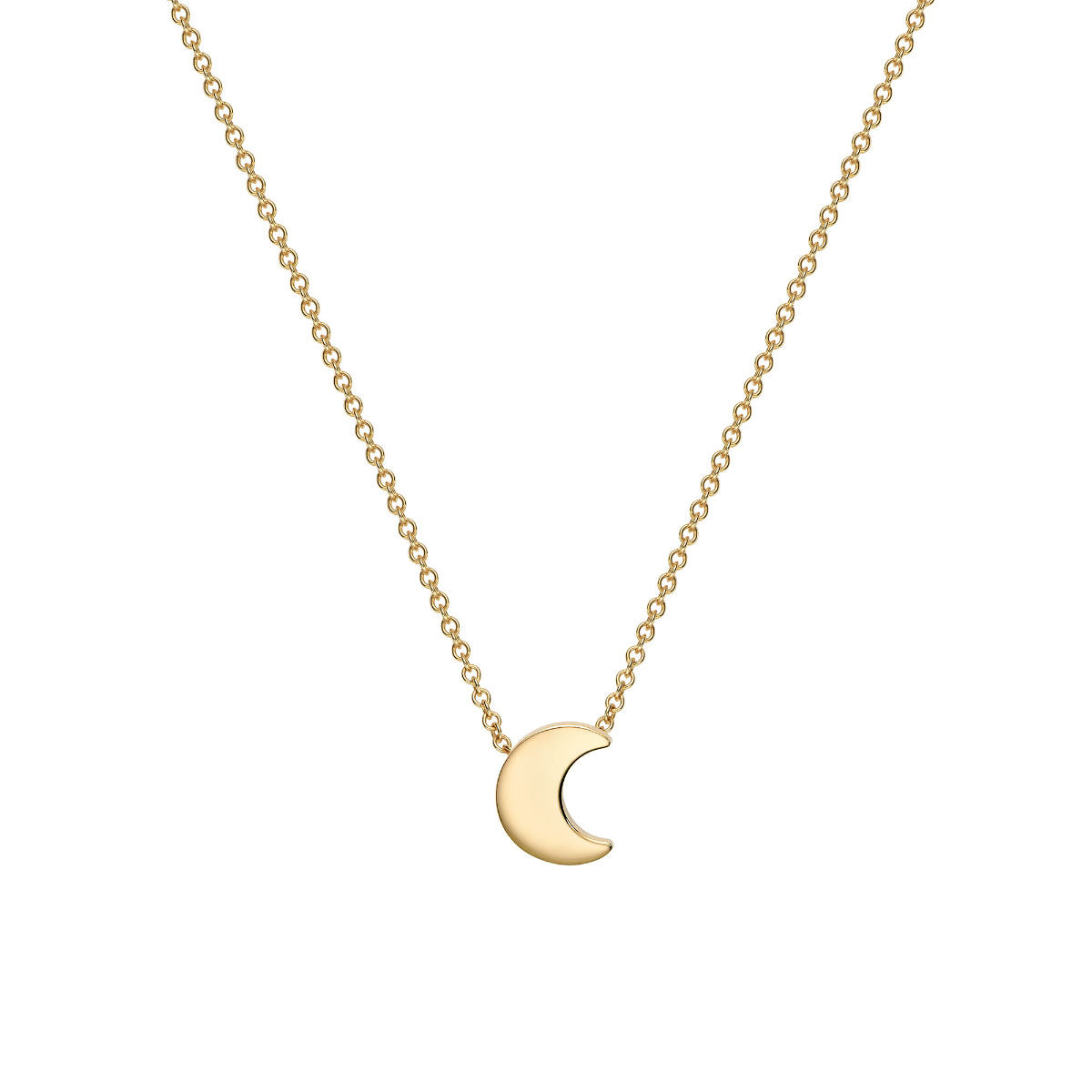 Gold moon necklace discount